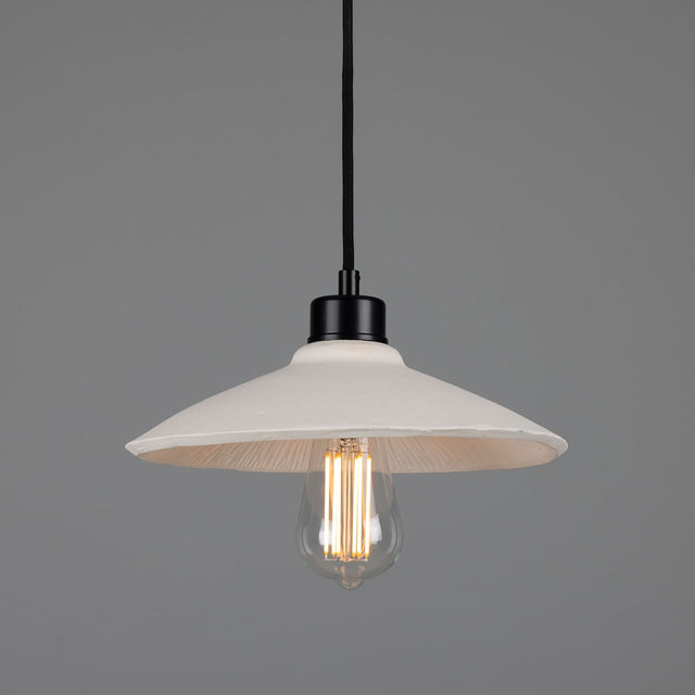 Pyrus Pendant - Matte White Striped