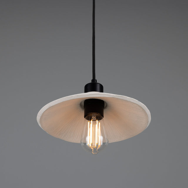 Pyrus Pendant - Matte White Striped