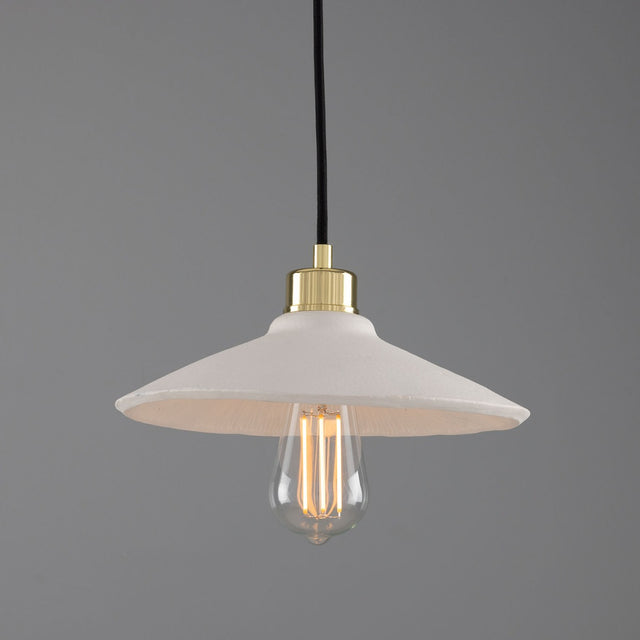 Pyrus Pendant - Matte White Striped