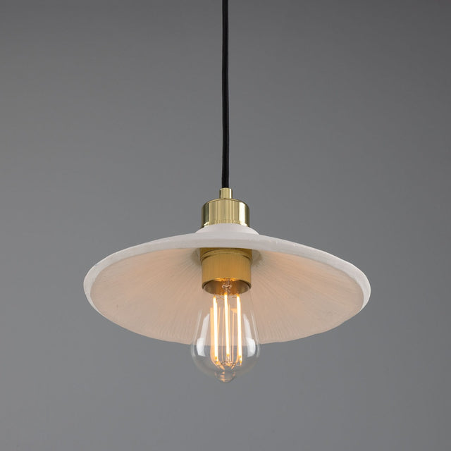 Pyrus Pendant - Matte White Striped