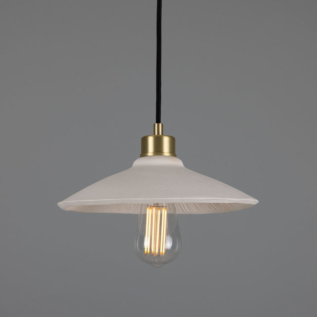 Pyrus Pendant - Matte White Striped