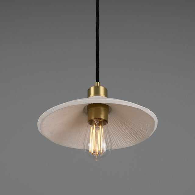 Pyrus Pendant - Matte White Striped