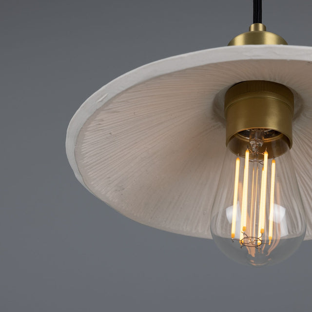 Pyrus Pendant - Matte White Striped