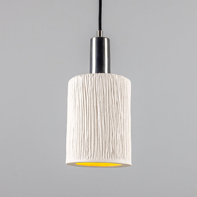 Senna Pendant - Matte White Striped