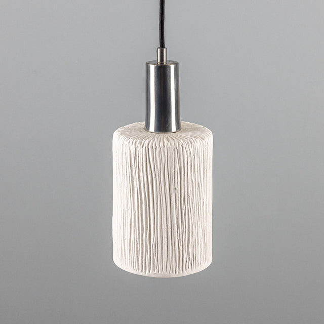 Senna Pendant - Matte White Striped