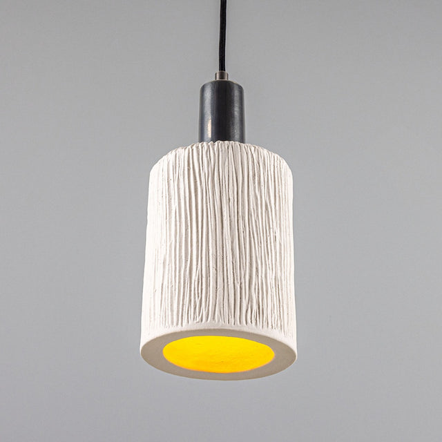 Senna Pendant - Matte White Striped