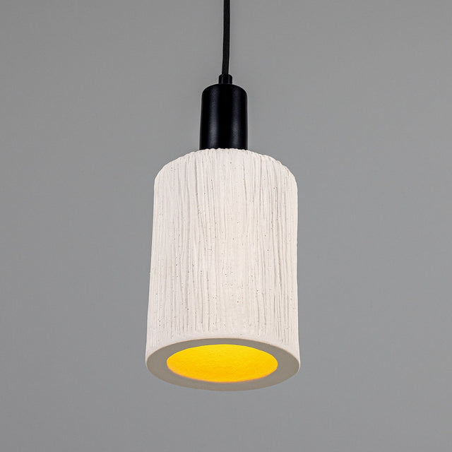 Senna Pendant - Matte White Striped