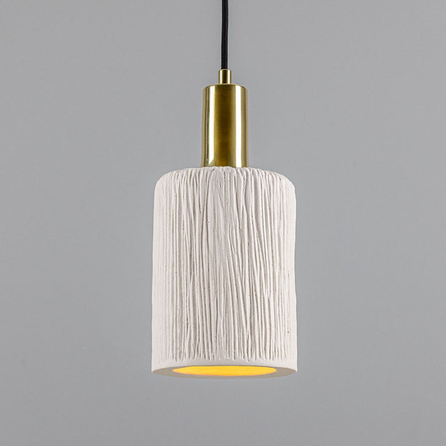 Senna Pendant - Matte White Striped