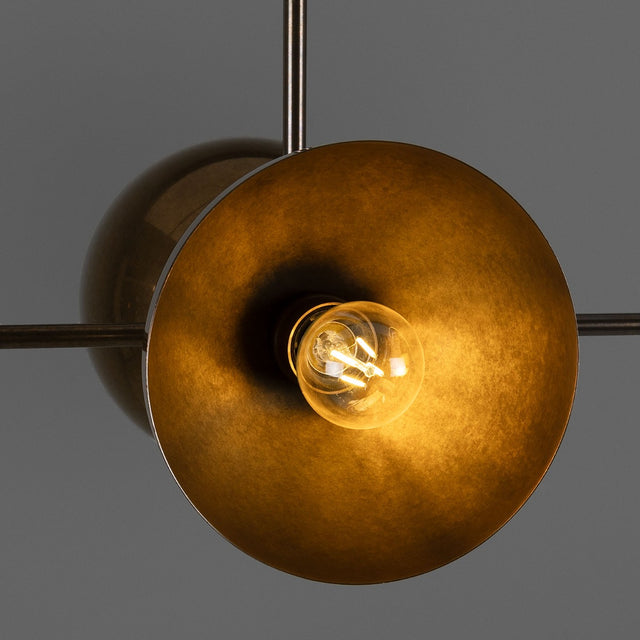 Eclipse Brass Dome Chandelier