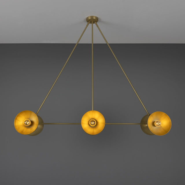 Eclipse Brass Dome Chandelier