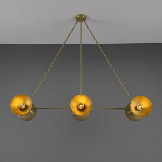 Eclipse Brass Dome Chandelier