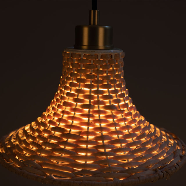 Savannah Rattan Small Pendant