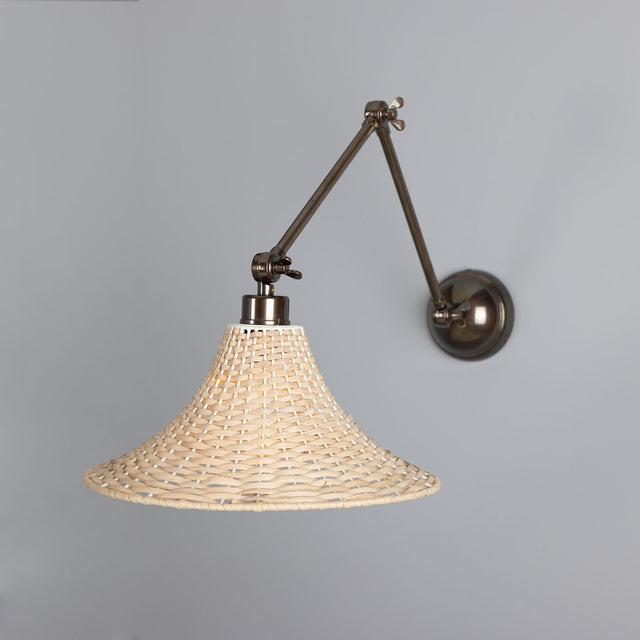 Savannah Rattan Large Wall Light