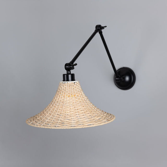 Savannah Rattan Large Wall Light