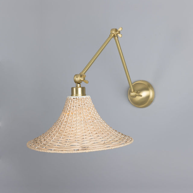 Savannah Rattan Large Wall Light