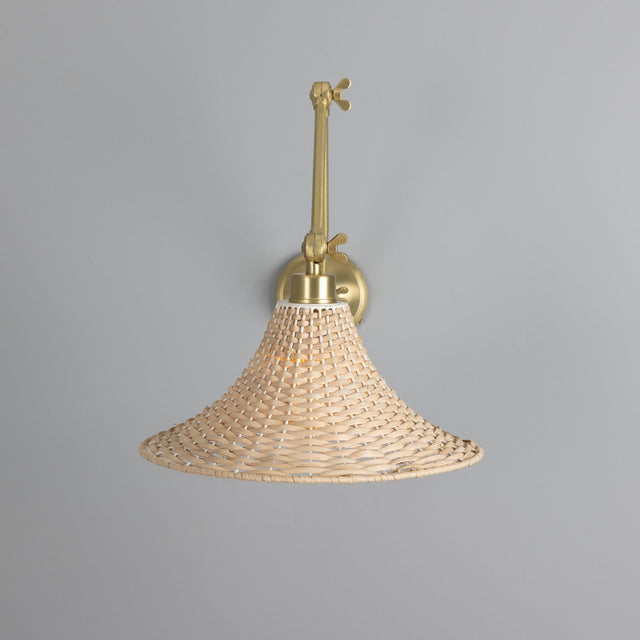 Savannah Rattan Large Wall Light