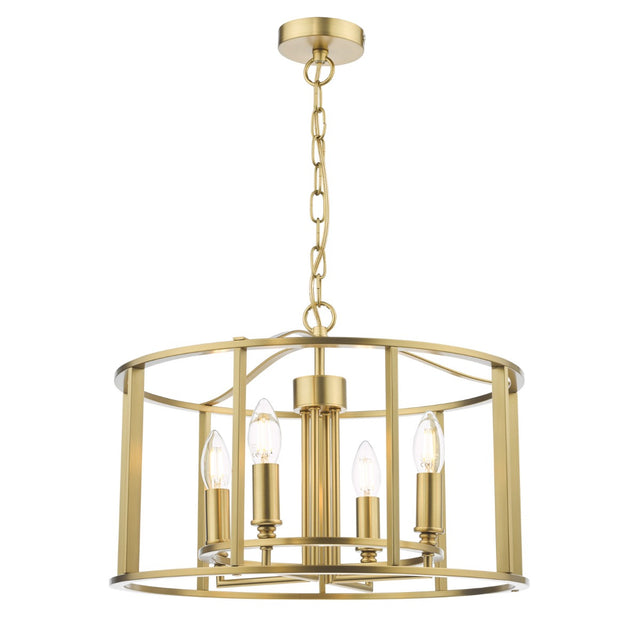 Myka 4 Light Pendant Brushed Bronze