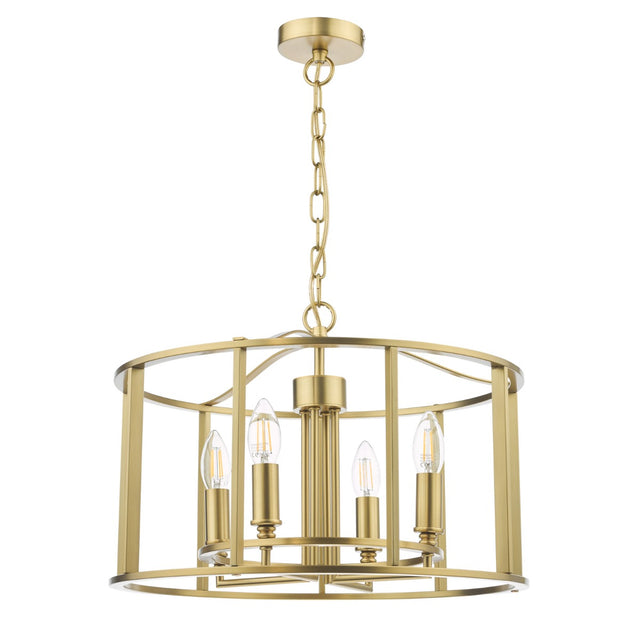 Myka 4 Light Pendant Brushed Bronze