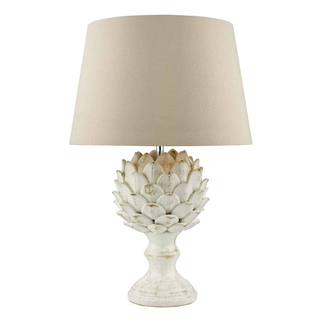 Orris Table Lamp Base Antique Cream