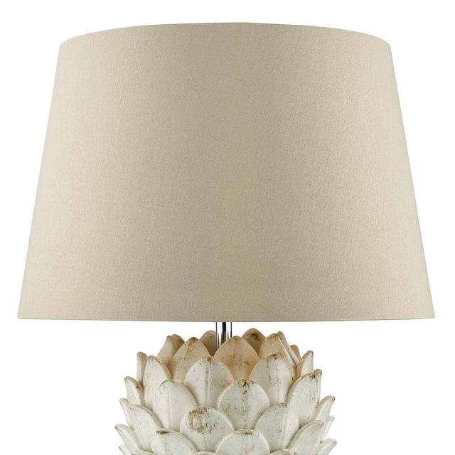 Orris Table Lamp Base Antique Cream