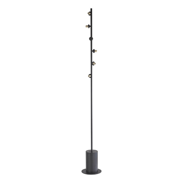 Spiral 6 Light Floor Lamp Matt Black Fitting Only