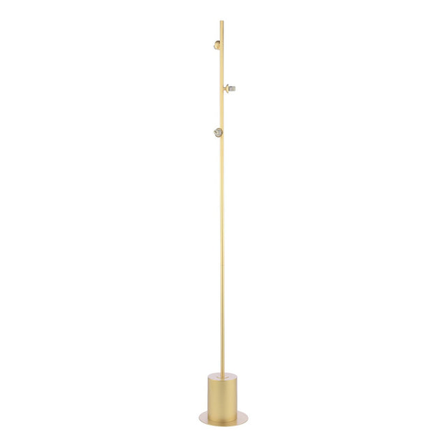 Spiral 3 Light Floor Lamp Matt Gold Base Only