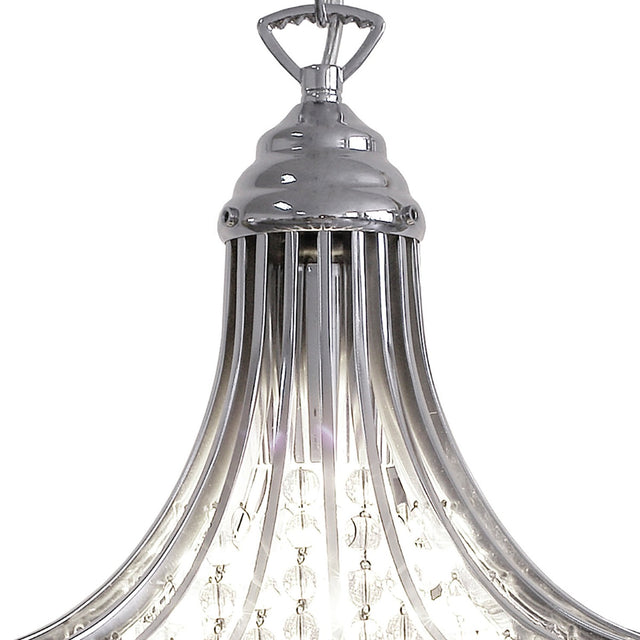 Suri 1 Light Pendant Crystal Polished Chrome