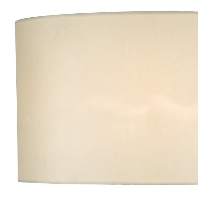 Syracuse White Faux Silk Oval Shade 40cm