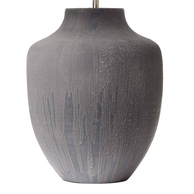 Udine Table Lamp Textured Grey Base Only