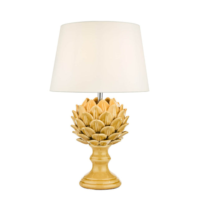 Violetta Table Lamp Yellow Ceramic Base Only