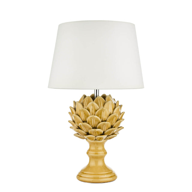 Violetta Table Lamp Yellow Ceramic Base Only