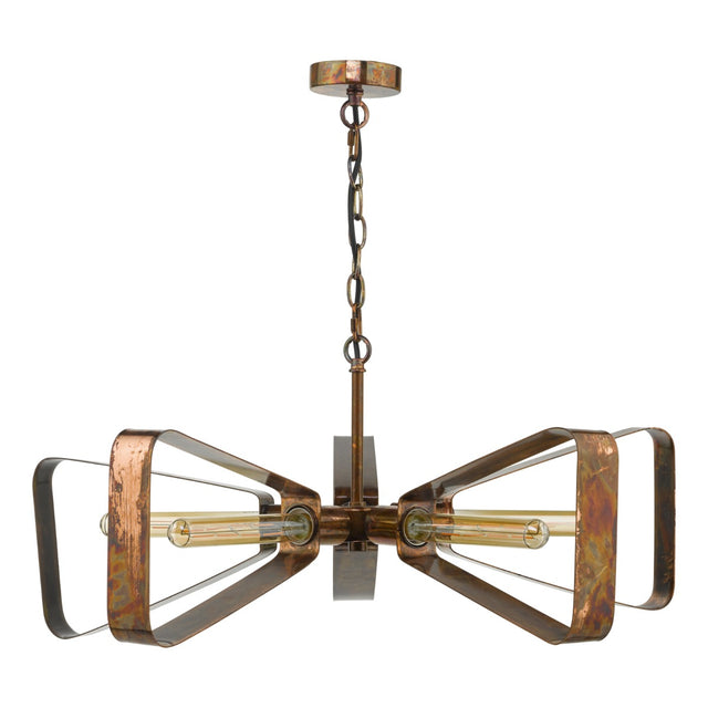 Yavanna Industrial 5 Light Pendant Oiled Copper