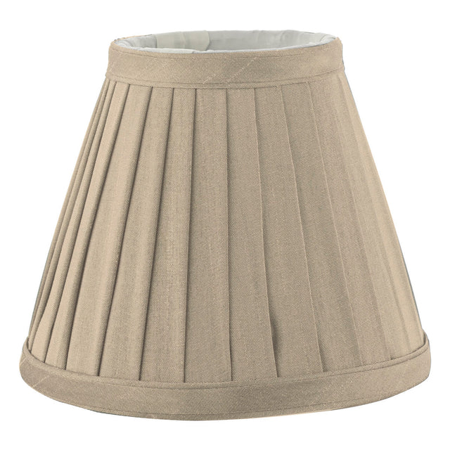 Yovanna Taupe Faux Silk Pleated Shade 15cm