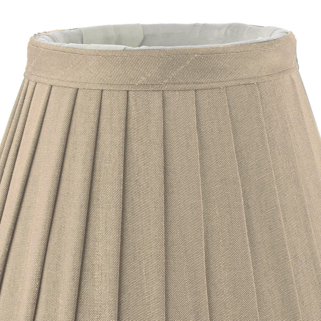 Yovanna Taupe Faux Silk Pleated Shade 15cm