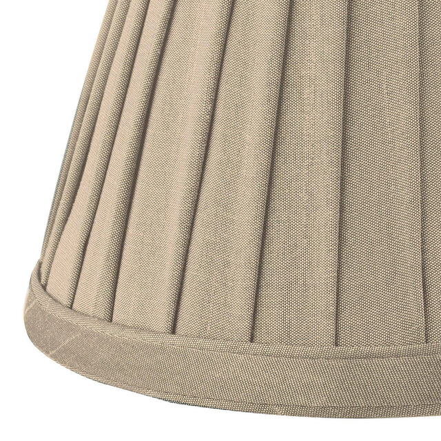 Yovanna Taupe Faux Silk Pleated Shade 15cm