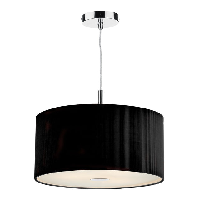 Zaragoza 3 Light Pendant Black 40cm