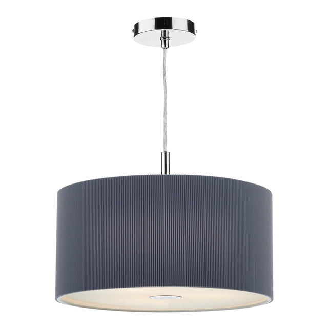 Zaragoza 3 Light Pendant Grey 40cm