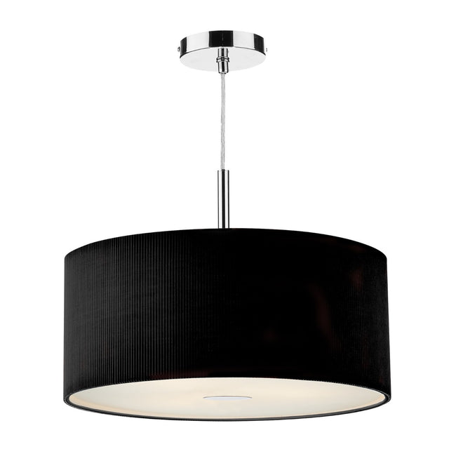 Zaragoza 3 Light Pendant Black 60cm