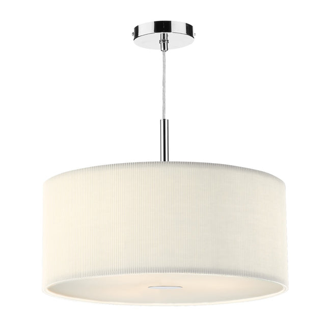 Zaragoza 3 Light Pendant Cream 60cm