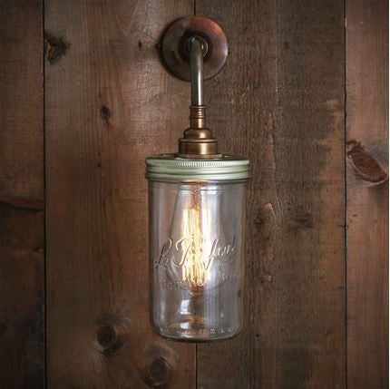 Jam Jar Wall Light