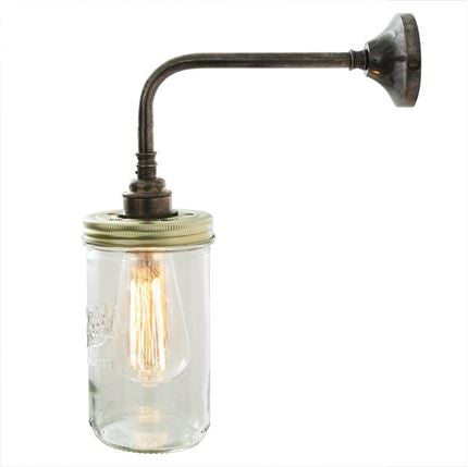 Jam Jar Wall Light