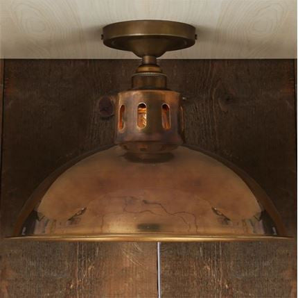 Paris Industrial Brass Ceiling Fitting