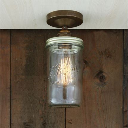 Jam Jar Flush Ceiling Light