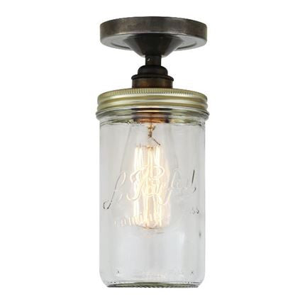 Jam Jar Flush Ceiling Light