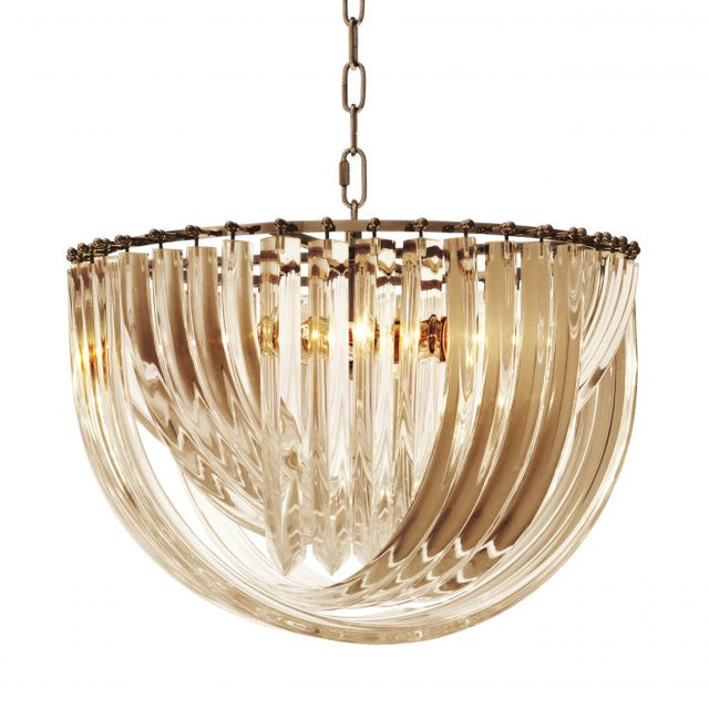 Chandelier Murano champagne