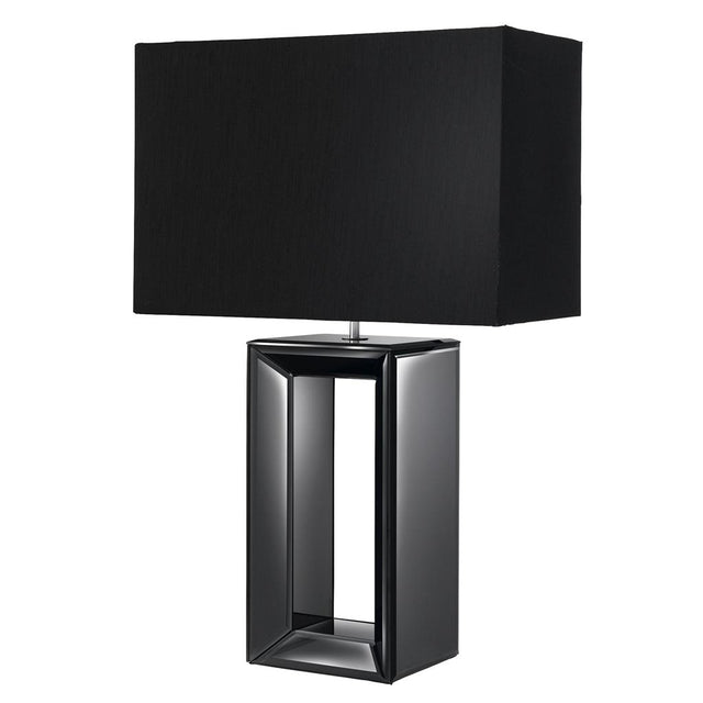 MIRROR TABLE LAMP - TALL - BLACK FS SHADE