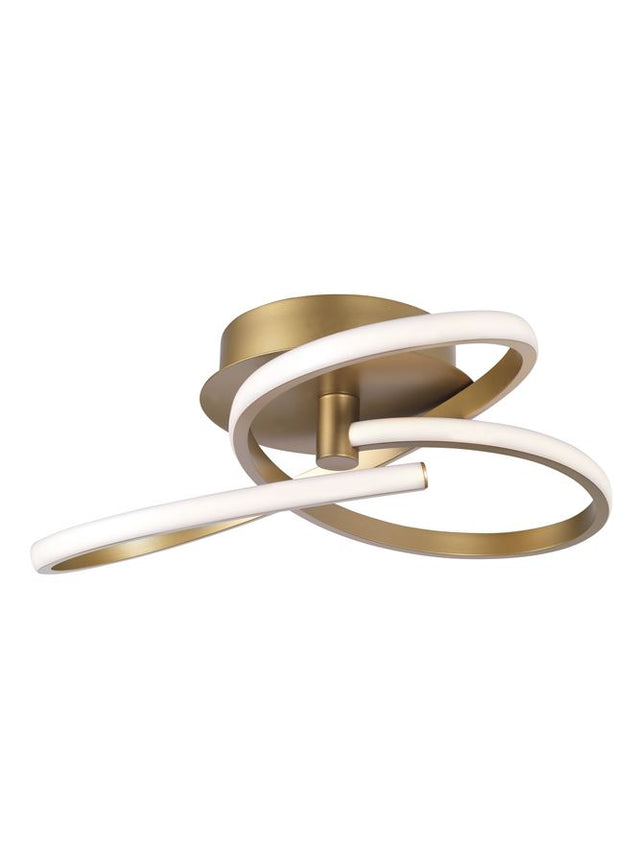 FUSION Brass Gold Aluminium & Acrylic LED 40 Watt 230 Volt 3017Lm 3000K IP20 D: 51 H: 20 cm