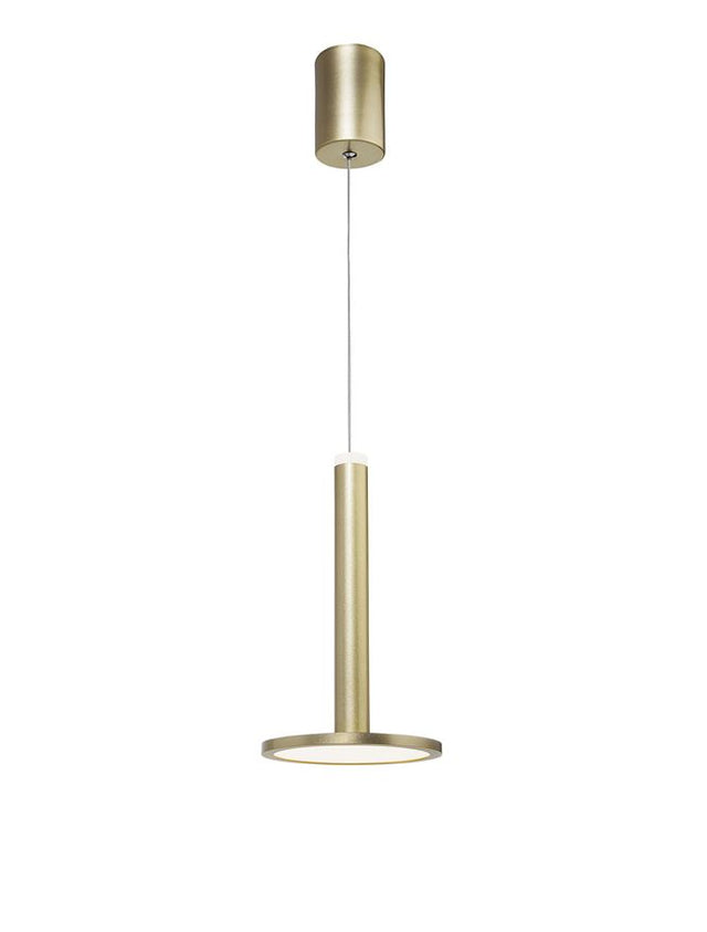 PALENCIA Satin Gold Aluminium & Acrylic LED 11 Watt 230 Volt 414Lm 3000K IP20 D: 15 H: 120 cm