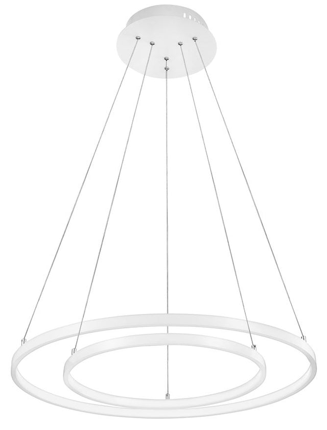 DEA Matt White Aluminium & Acrylic Adjustable LED 85W 4500Lm 3000K IP20 D: 60 H: 120cm Dimmable