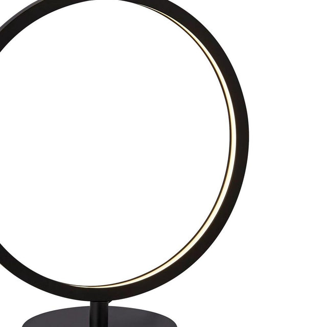 CIRQUE 1LT RING TABLE LAMP, MATT BLACK